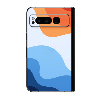 Colorful Skin For Pixel Fold 9 Pro XL Back Film Google 8 Sticker 8A Protective Decal Wrap Phone Soft Back Screen Protector