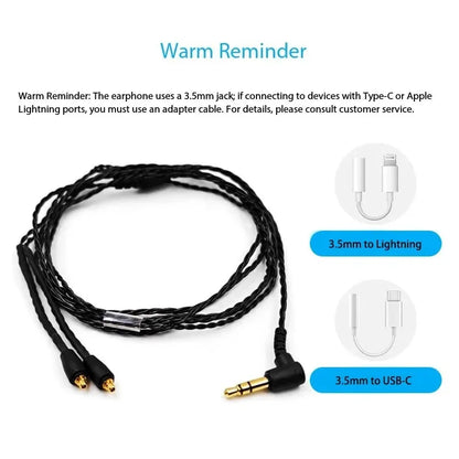 Sennheiser IE 100 Pro in-Ear Monitor Headphones Wired HiFi Earphones Dynamic Driver Studio Stage Monitoring Earbuds IE100 PRO