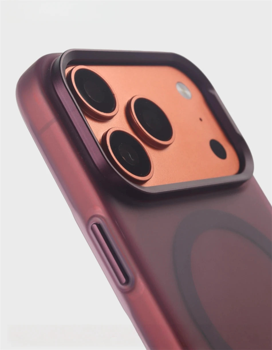 For iPhone 17 16 15 18 Pro Max Air Business Simple Frosted Clear For Magsafe Case Shockproof Magnetic Charge Thin Hard Cover