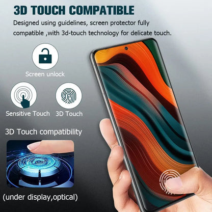 Fingerprint Curved Screen Protectors For Samsung Galaxy S23 S24 Ultra S25 S26 S22 S21 S20 Note 10 20 Ultra S10e Tempered Glass