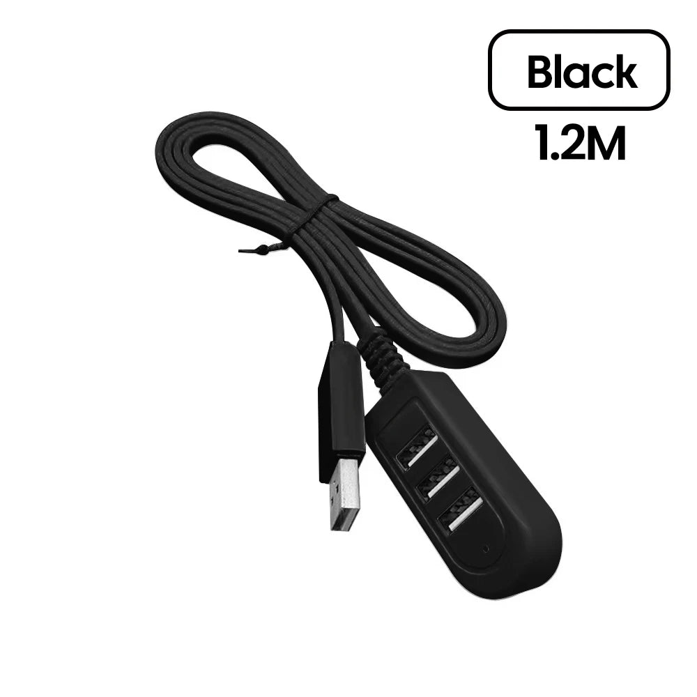 3 In 1 USB HUB Splitter Socket Multi-function USB Charger USB Port Hub High Speed Data Transfer For PC Laptop 30cm/120cm USB Hub