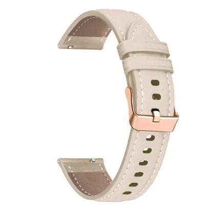 Watch Band For HUAWEI WATCH GT5 GT4 41mm PU Leather Bracelet 18mm Strap For Garmin VENU 4 /3S 2S/Forerunner 255S 265S Watchbands