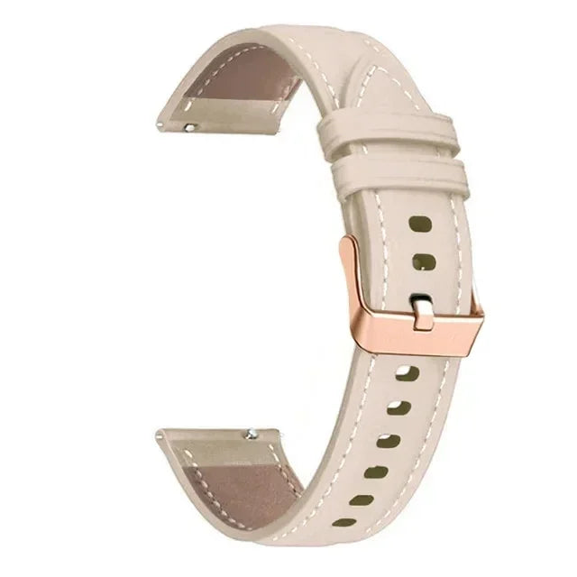 Watch Band For HUAWEI WATCH GT5 GT4 41mm PU Leather Bracelet 18mm Strap For Garmin VENU 4 /3S 2S/Forerunner 255S 265S Watchbands