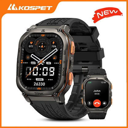 KOSPET TANK M3 Ultra GPS Smart Watch for Men Stainless Steel 5ATM Waterproof Bluetooth Call  24/7 Health Monitor for Android iOS