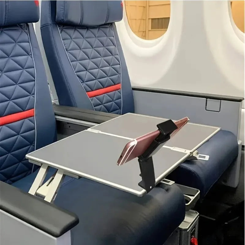 Foldable Rotatable Holding Phone Holder Support Airplane Stand Cell Mobile Desk Portable Travel Stand Train Seat  Phone Holder