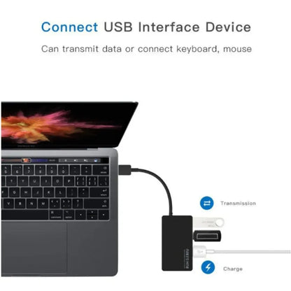 4 Port HUB USB 3.0/2.0 HUB Multi USB Splitter 4 Port Multi USB HUB Adapter Expander Splitter for Notebook Laptop PC Plug & Play