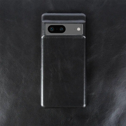 For Google Pixel 7 Case Luxury Oil Wax Genuine Leather Cover Pixel 6A 8Pro 7Pro 5A Capa Protective Etui Back Coque Carcasa Shell
