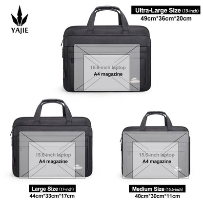 Large Capacity Briefcase Bag Men Business Bag 15.6 inch 17" 19" Laptop Bag Shoulder Bags Canvas Handbags Notebook Bag messenger