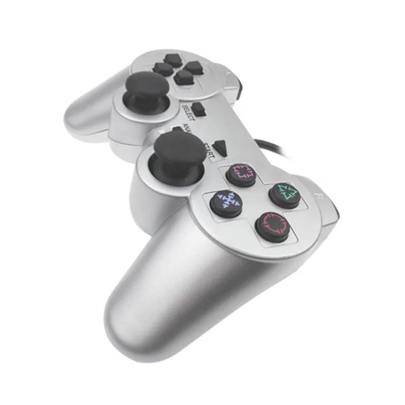 For PS2 Wired Controller For PS2 Gamepad Mando Joystick For Play Station 2 Game Controller Gaming Accessories With Dual Motors