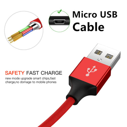 Micro USB Data Charging Cable For Redmi 9A 10A 12C Honor 8X 9i 20i OPPO R11 R15 Realme C30 C31 C33 Android Phone Micro USB Cable
