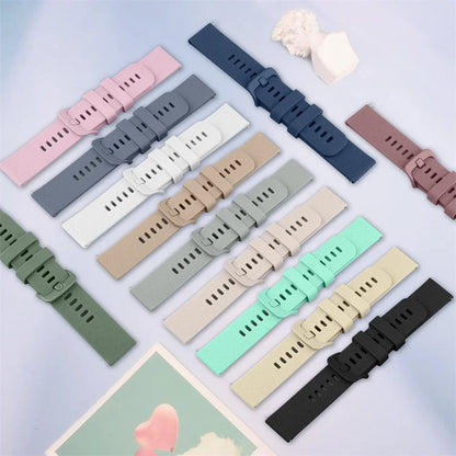 18mm/20mm/22mm Silicone straps For Amazfit GTS 4/3/2/2e/4 Mini/GTR 4/3/3 Pro/2/2e Sport Bracelet Amazfit bip 6-5-3/u/s/pro band