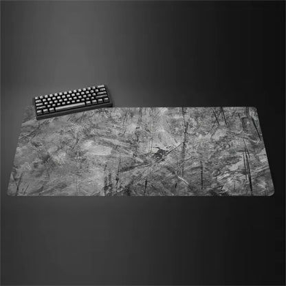 Gray Mouse Pad Large/Small Overlocked Mousepad NonSlip Desktop Keyboard Table Pad Gray Series Game Desk Mat Computer Accessories