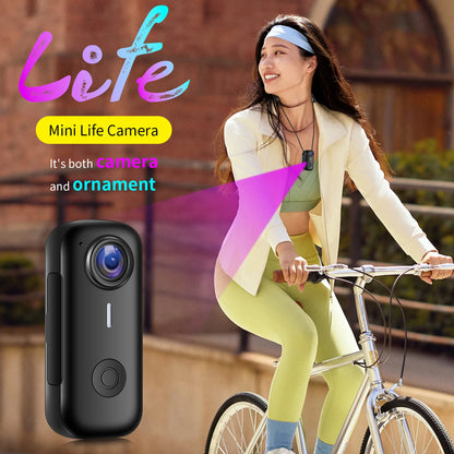Mini Magnetic Thumb Action Cam 120° Wide Angle Smart Anti Shake For Bike Vlog Motorcycle Daily School Recording And Cycling