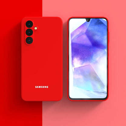 Original Liquid Silicone Case for Samsung Galaxy A17 A16 A15 S26 S25 S24 Ultra Plus FE Shockproof Back Cover Phone Accessories