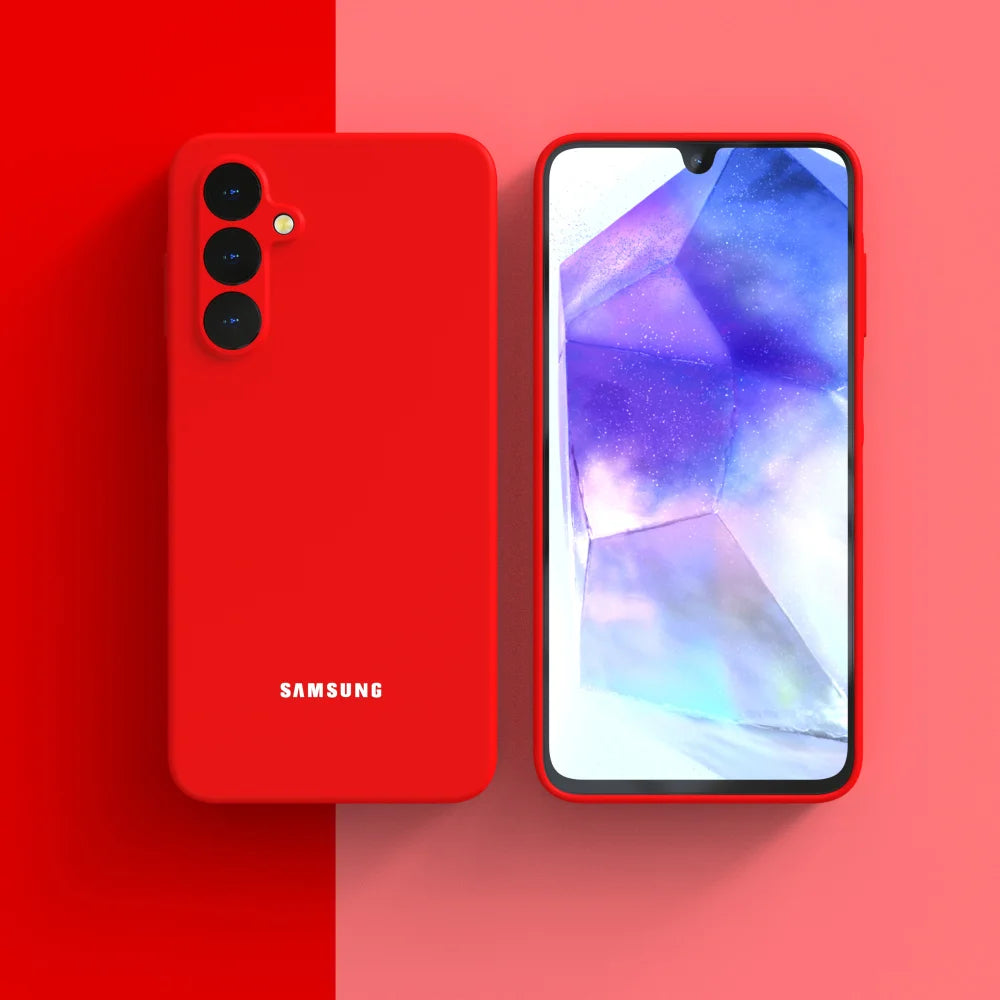 Original Liquid Silicone Case for Samsung Galaxy A17 A16 A15 S26 S25 S24 Ultra Plus FE Shockproof Back Cover Phone Accessories