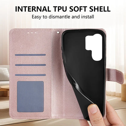 Wallet With Card Slot Magnetic Flip Leather Case For Samsung Galaxy S25 FE S24 Ultra S23 S22 S21 S20 FE S10 Plus S9 Card Bag