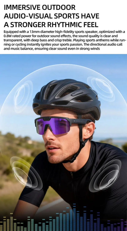 2026 New Smart Glasses Translation Travel Cycling Sports Goggles Anti Blue Light Click Take Photos Videos Smartglasses Outdoor