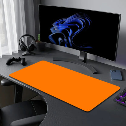 New Fashion Classic Orange Mouse Pad Desk Mat Large Non-slip Anti-fray Keyboard Ergonomic Office Rubber PC Home Custom