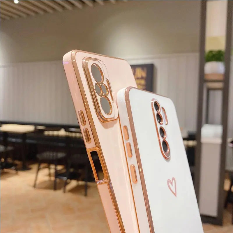 S 24 Love Heart Plating Phone Phone Case On For Samsung Galaxy S24 Plus S24 Ultra S24+ S24Plus S24Ultra 5G Luxury Back Cover