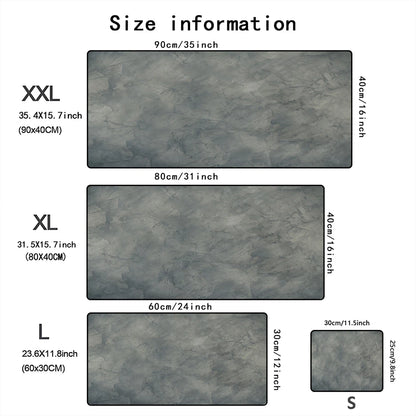 Grey series Mouse Pad Large Computer Office Game Table Mats XXL Rubber Anti-slip Gaming Keyboard Mousepads Long Desk Pads