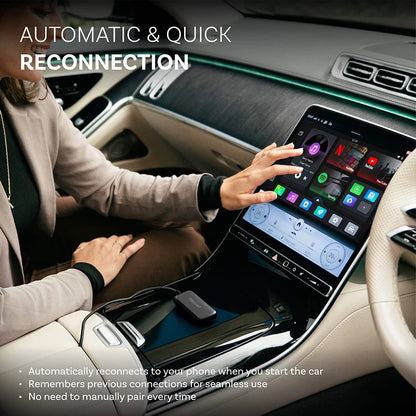 OTTOCAST Play2Video Ultra Carplay Ai Box Wireless Android Auto Adapter Built in Youtube Netflix For VW Benz Ford 99% of Cars