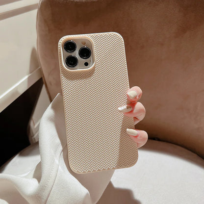 Colored Autumn and Winter Solid Weave Pattern Phone Case For Iphone 14 13 12 11 Pro Max X XR XSMAX 7 8 Plus Fashion New Products