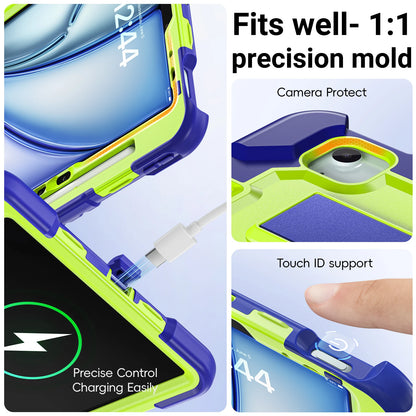 Heavy Duty Shock Resistance Case For iPad 11(A16) 10th Generation Air 11 M2 M3 M4 Pro 11 2025/2024 2018-2022 Air 5 4 10.9 "Cover