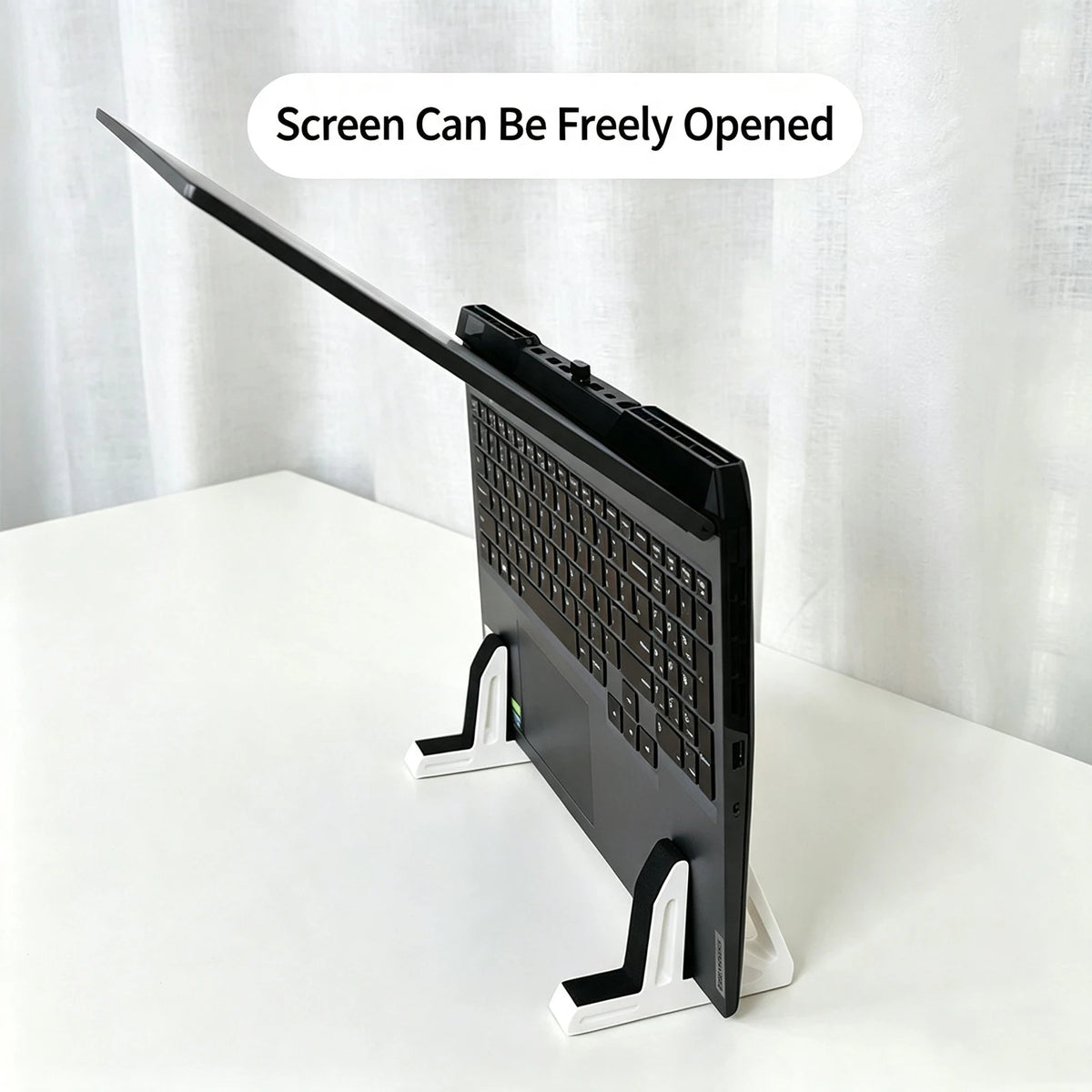 Laptop Vertical Stand Dual‑Use Desktop Holder With Anti‑Slip Strip For Laptop Tablet Phone Space‑Saving Upright Support Bracket
