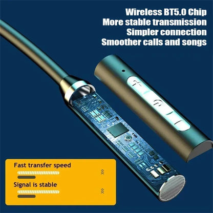K58 Wireless Headphones Bluetooth Neckband Magnetic Headphones for Sports and Running Bluetooth 5.3 Headphones with Microphone