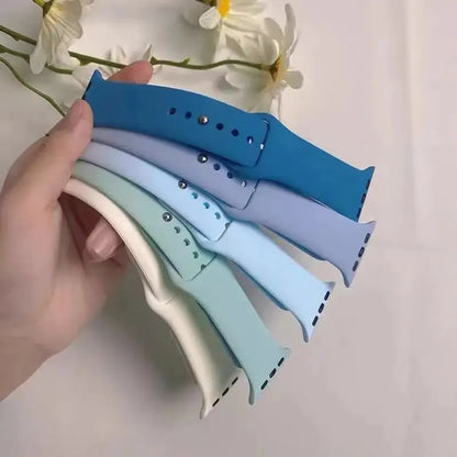Silicone Band For Apple Watch straps 45mm 44mm 40mm 41mm 42mm-46mm sport bracelet iwatch series 8 7 6 5 SE 9 10 11 Ultra 2 49mm