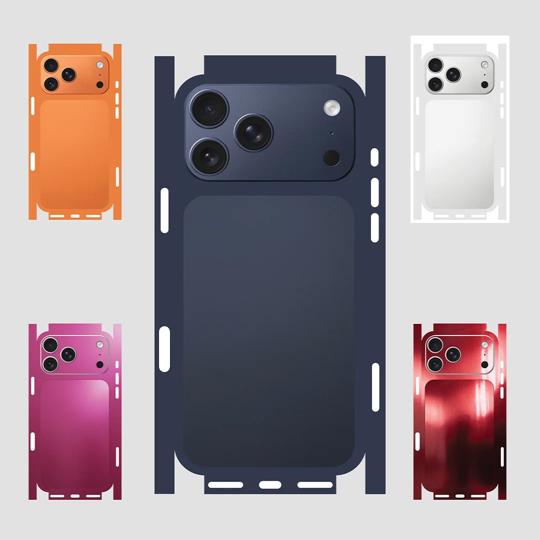 Shiny Skin For iPhone 17 PRO MAX Skin Sticker Vinyl Decal Anti-Scratch Phone Skin Wrap Back Decorative Film