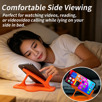 Bed Lazy Phone Stand Side Lying Ergonomic Stable Phone Holder Hands-Free Viewing Universal Bracket Perfect Bedtime Entertainment