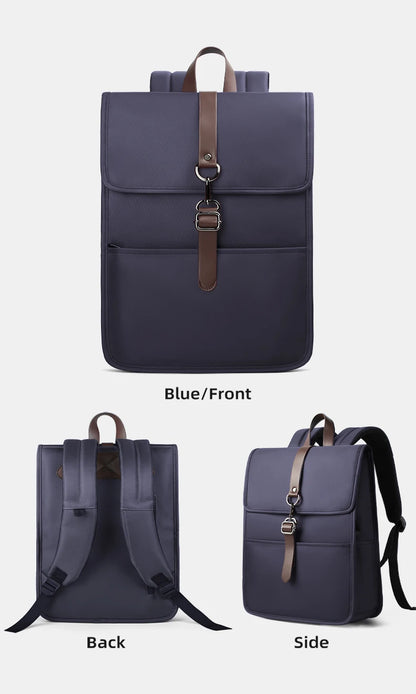 HK Classic Business Backpack For Men Casual 15.6 Inch Laptop Bag With USB Waterproof College School Bags Work Office Rucksacks