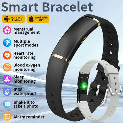 New Sport Fitness Tracker Smart Bracelet Heart Rate HRV Monitor Pedometer Remote Control Photography Smart Watch for Android iOS