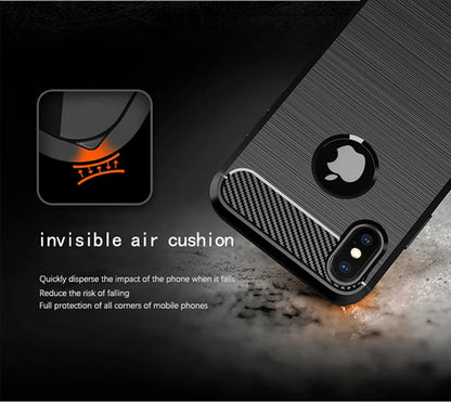 Luxury Shockproof Case For iPhone XS MAX X XR 10 7 8 Plus SE 2020 2022 SE2 SE3 7plus 8plus I Phone Back Cover Woman Man Black