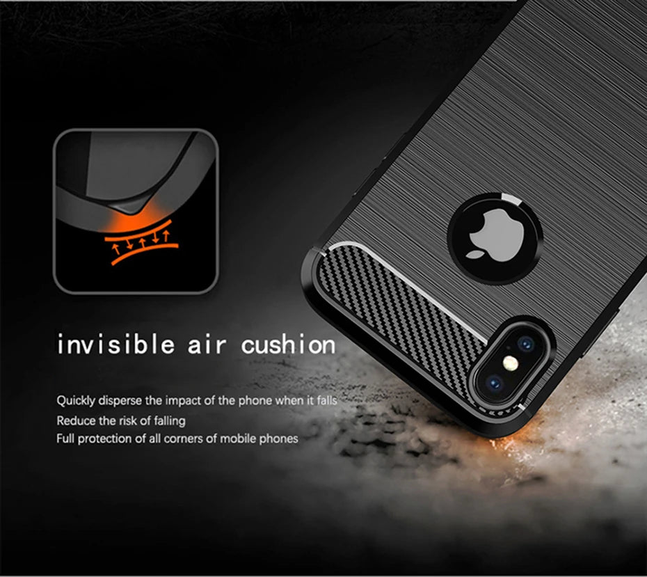 Luxury Shockproof Case For iPhone XS MAX X XR 10 7 8 Plus SE 2020 2022 SE2 SE3 7plus 8plus I Phone Back Cover Woman Man Black