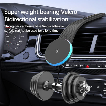 AIXXCO Car Phone Holder Magnetic Wireless Charger 15W Fast Charging Car Charger Holder For iPhone 16 15 14 13 Pro Max