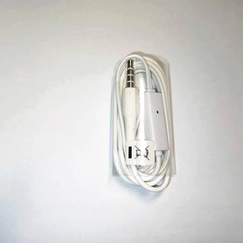 High Quality 10 PCS White 3.5mm Headphone Universal Earphones With Mic Wired Line Earbuds For Xiaomi Huawei Samsung S10 Phones