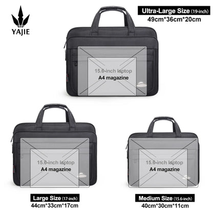 Large Capacity Briefcase Bag Men Business Bag 15.6 inch 17" 19" Laptop Bag Shoulder Bags Canvas Handbags Notebook Bag messenger