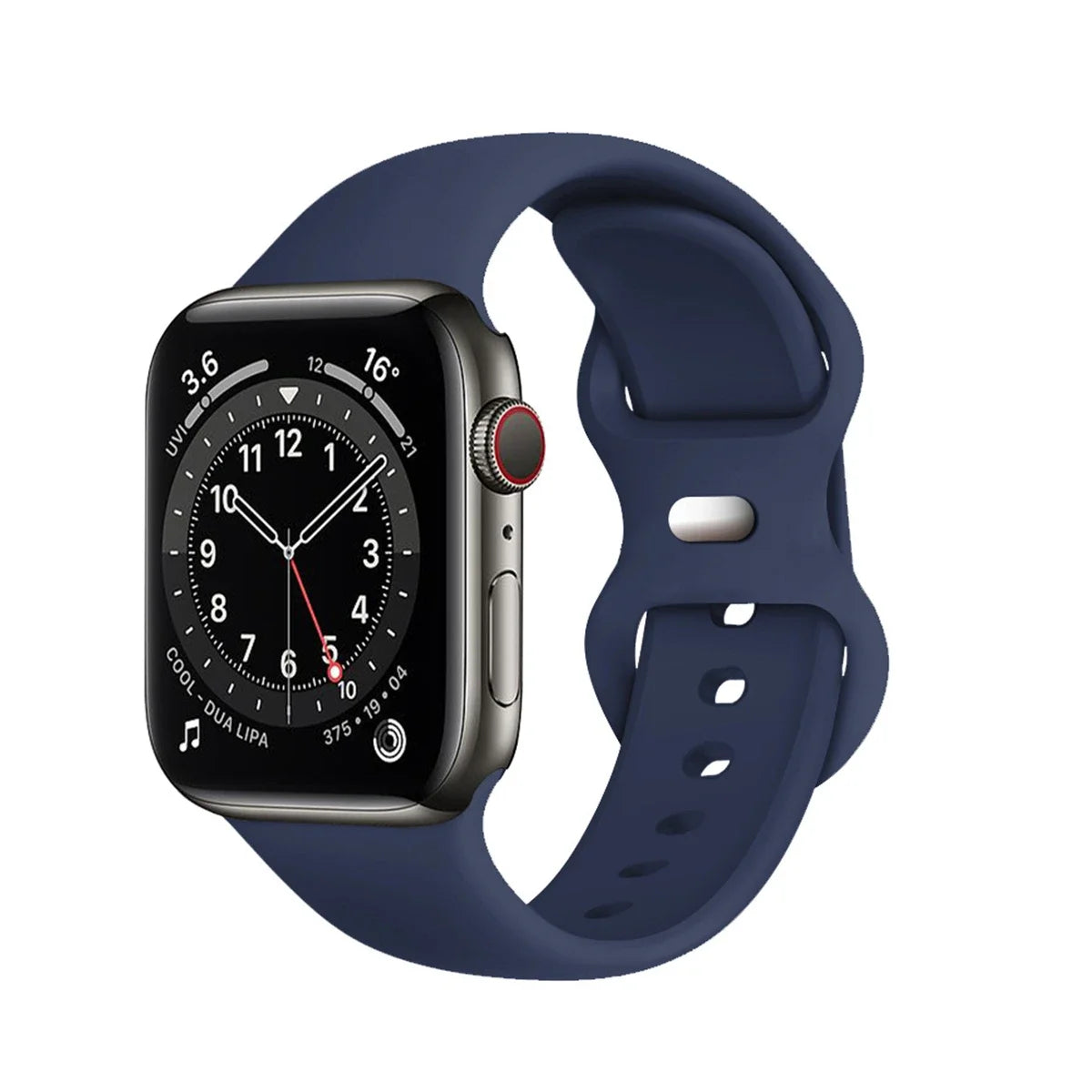 New Tropical Rubber Strap for Apple Watch Band 44mm 40 45 42 46 38 49 41mm Silicone Bracelet iWatch Series 12 11 10 9 8 7 6 5 4