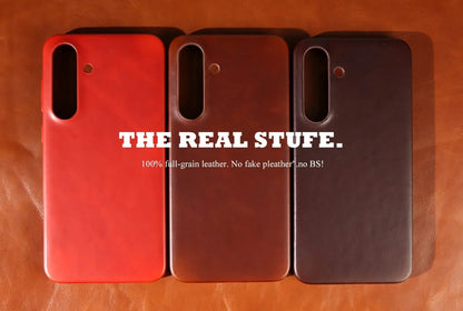 Retro for Samsung Galaxy S26 Ultra Case S25 S24 S23 S22 S21Luxury Genuine Leather Cases for Galaxy S26 Vintage Phone Back Cover