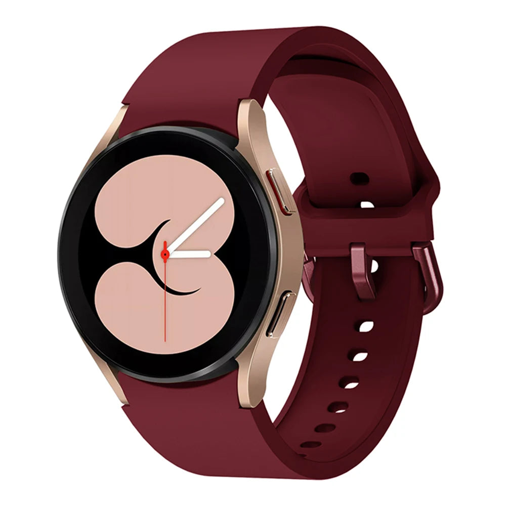 Silicone Strap For Samsung Galaxy Watch 4/5/6/7 40mm/44mm Pro 45mm Band No Gap Bracelet Belt Watch 4 6 Classic 47mm/46mm Correa
