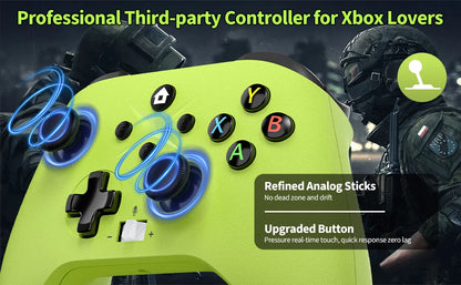 Wireless For XBOX Controller, XBOX ONE Series S/X Console/PC Gaming Gamepad Keys Programming 6 Axis Gyro Turbo Function Win 7/10