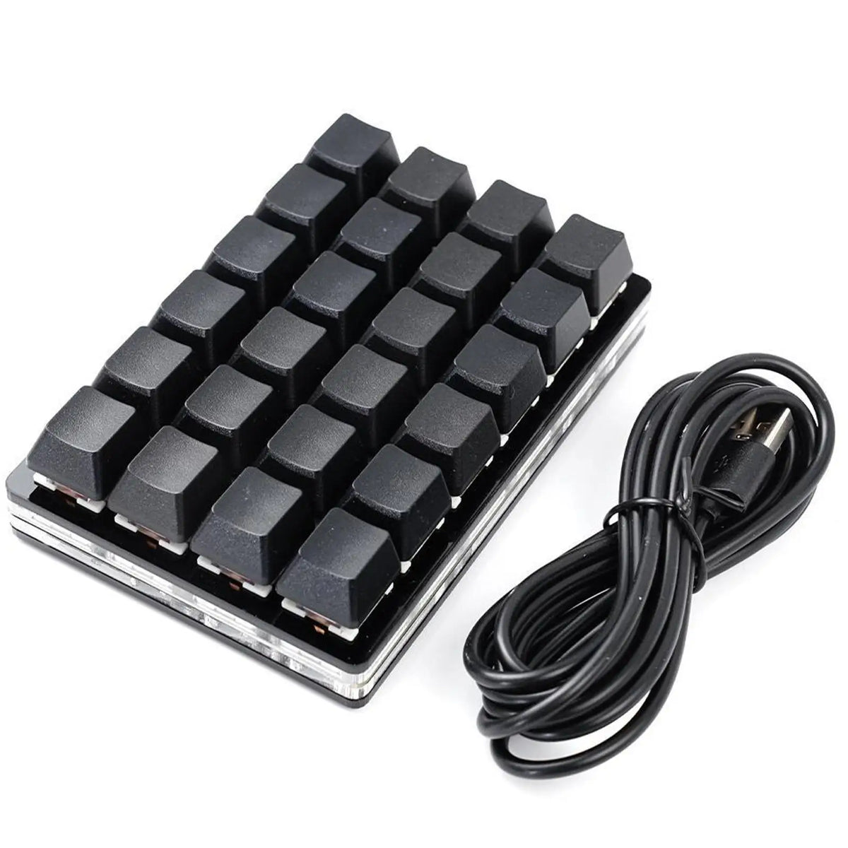 USB Programming Macro Custom Mechanical Keyboard RGB 24/16/12/9/8/4/3/2 Key Copy and Paste DIY Gaming Mini Keypad Macropad
