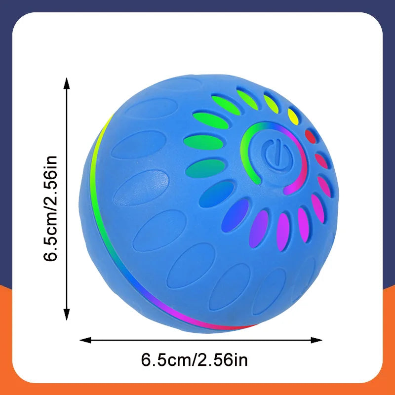 Interactive Smart Dogs Toys Balls - USB Automatic Moving Bouncing Ball for Puppy to Large Dog - Electronic Pets Ball Birthday Gi