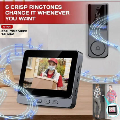M16S M15S WiFi Wireless Intercom Smart Doorbell 4.3inch IPS Screen Video Security Camera Two-Way Intercom HD Surveillance Camera