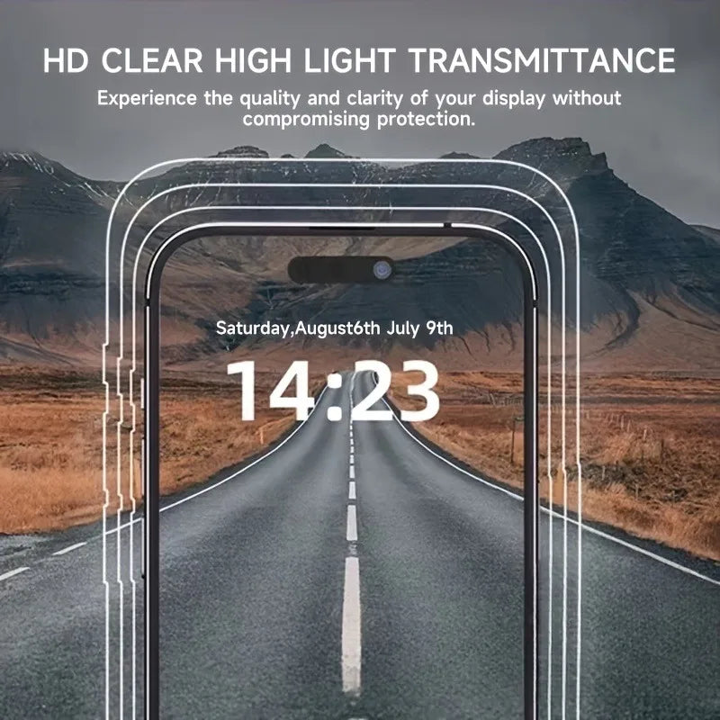 5Pack Tempered Glass Screen Protector For IPhone 16 15 14 13 12 11 Pro Max Plus XR XS Max Privacy Screen Protector Glass