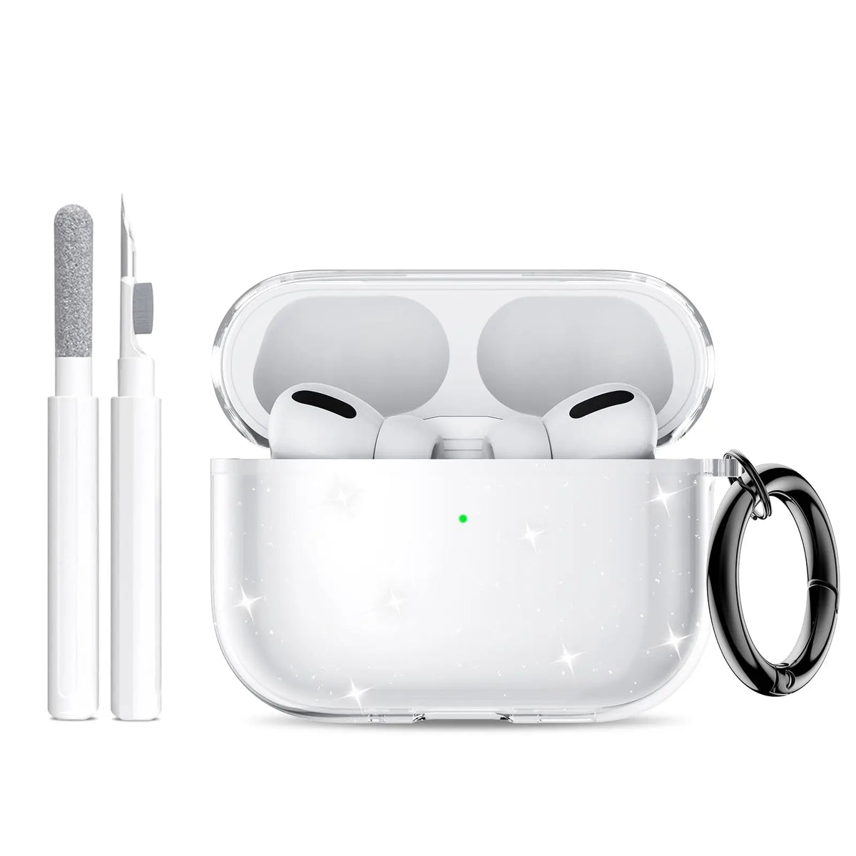 for Airpods Pro 3 Case Clear Glitter Sparkle Bling Clear Case for Airpods Pro 3 Case Cover 2025 Soft TPU Case for Airpods Pro 3