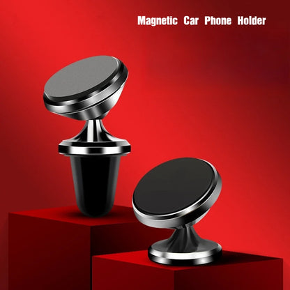 Universal Magnetic Phone Holder Car Mount With Car Air Vent Clip Cellphone Mount Phone Bracket 360 Degree Adjustable Smart Phone