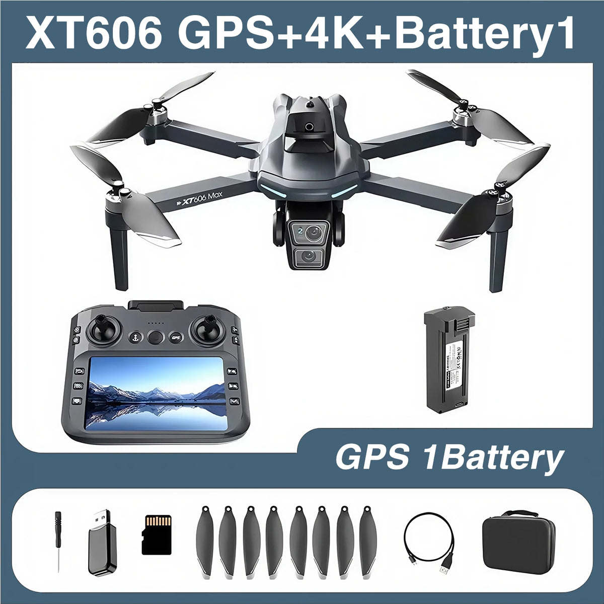 XT606 MAX 3 battery Drone 4k 8K HD Professional Camera FPV Wish Screen Drone 360° Obstacle Avoidance Quadcopter Toys Dron gifts